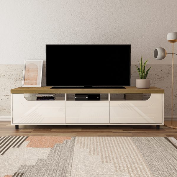 Rack Mercury | Pinho Com Off White 75 Polegadas