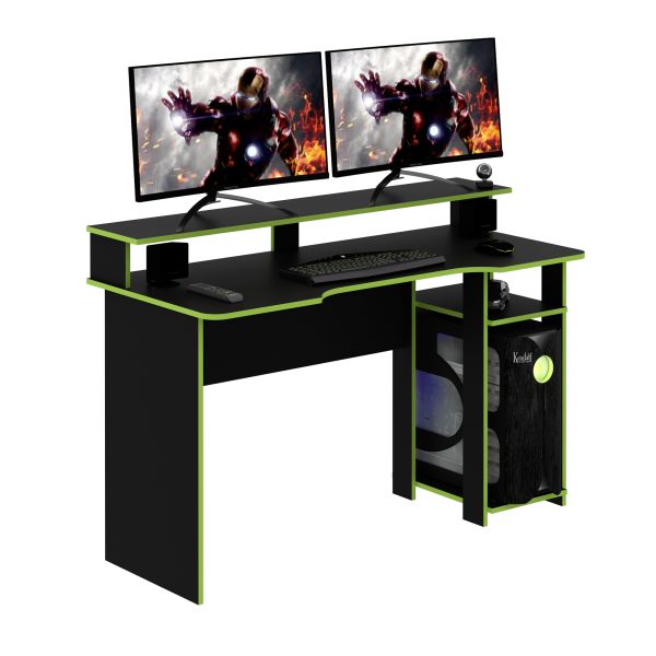 Mesa Gamer ME4153 Verde | Para Até 2 Monitores - Imagem 3