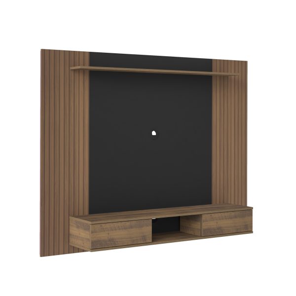 Painel Nevada Pinho Ripado Com Preto | 65 Polegadas - Imagem 4